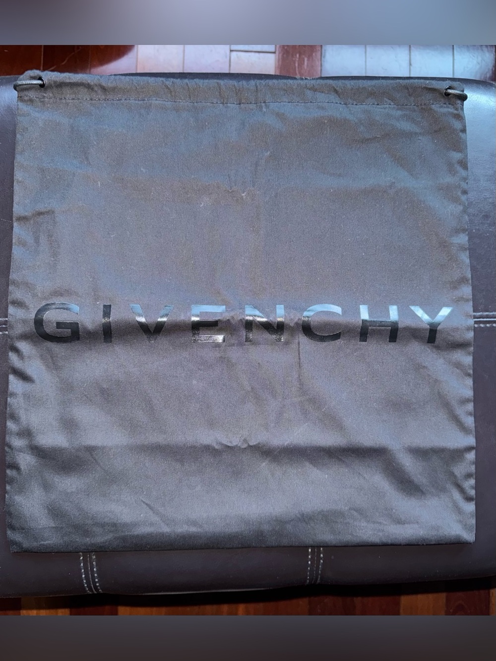 Givenchy Drawstring Dust Bag | Small to Medium Size | Black | 15” x 14.5”